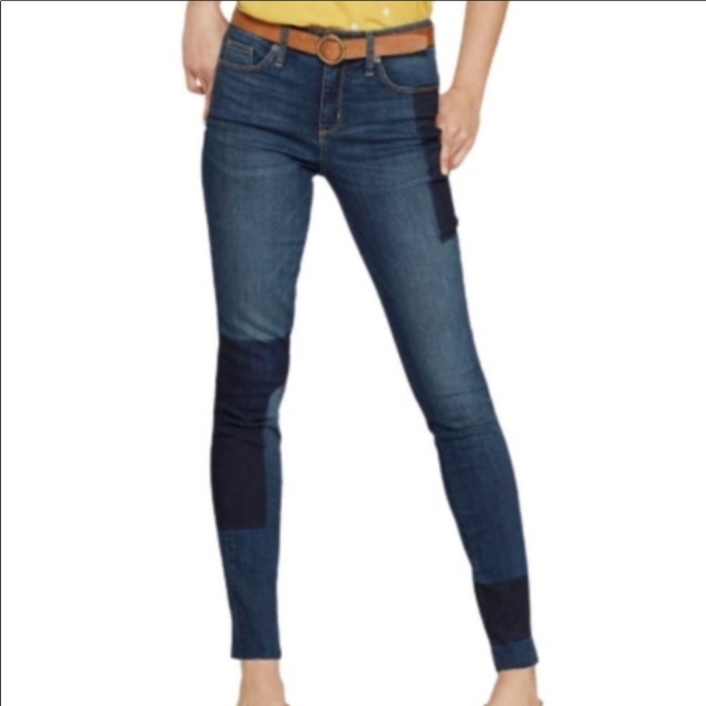 Universal Thread Patchwork Wash Hi Rise Tall Jeans